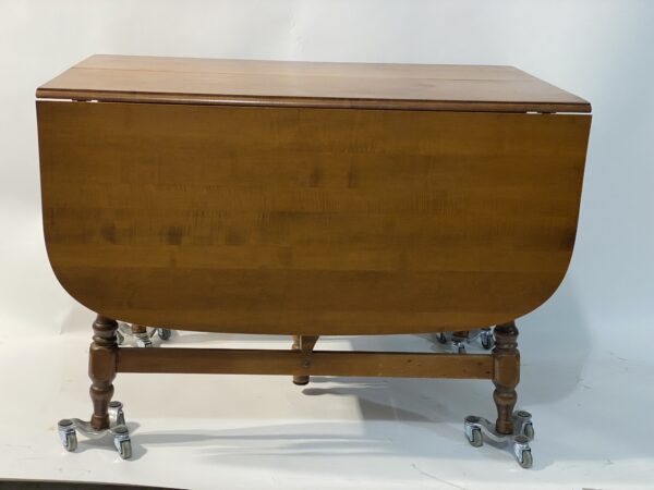 Solid maple Maine made (Moosehead) gate leg table