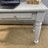 Farmhouse Style Console Table Desk Plank Top and Two Drawer Storage - Image 4