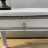 Farmhouse Style Console Table Desk Plank Top and Two Drawer Storage - Image 2
